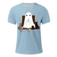 thumbnail image 4 of Blusas y camisas de manga corta y cuello redondo para hombre. Blusas/camisetas de manga corta con cuello redondo y estampado de Halloween para hombre. Blusa para hombre., 4 of 4