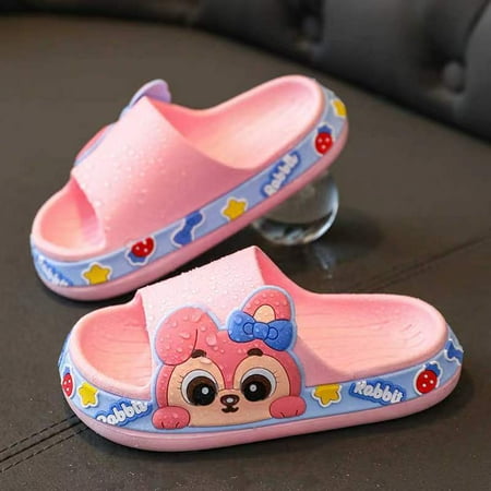 

Non-slip Cartoon Animal Slippers Beach Pool Shower Shoes Cute Slides For Kids Women