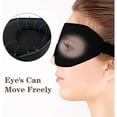 thumbnail image 4 of Eye Mask For Lash Extensions, 12mm 3D Contoured Cup Eye Sockets, Free Eyes Blinking, Sleep Eye Mask For Women Men, Adjustable Strap, Memory Foam, Complete Darkness, 4 of 5