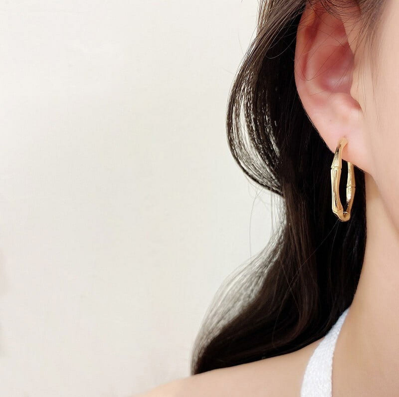 Stainless Steel Small Chunky Hoop Earrings Gold | Hoops | Accessorize UK