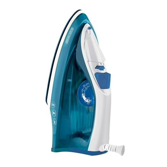 Plancha Black & Decker de Vapor TrueGlide Suela Antiadherente IRBD350 Azul