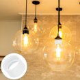 thumbnail image 4 of Uxcell Light Socket Shade Ring, 35 mm Metal Hanging Lamp Holder Parts, White 3Pcs, 4 of 7