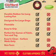 thumbnail image 6 of Clifford® Flying Disc Frisbee Dog Toy | Strong Rubber Frisbee for Dogs for Fetch, Toss and Tug, 6 of 7