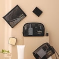 thumbnail image 5 of YIGSECU Clear Mesh Travel Cosmetic Organizers Bag Large Capacity Waterproof Portable Makeup Storage Pouches for Trip, 5 of 13