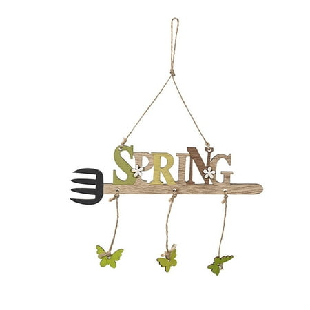 

Zedker Wooden Easter Alphabet Pendant Easter Decoration Supplies