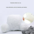 thumbnail image 3 of EIMELI Reading Pillow Bed Wedge Large Adult Backrest Lounge Cushion  Plush Big Backrest Reading Lumbar Support Chair Cushion with Arms, 3 of 4