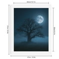 thumbnail image 2 of Paint by Numbers Kit for Adults, Moonlit Tree Silhouette Night Sky Paint by Numbers, Easy Paint by Numbers Kit for Adults Beginner, DIY Adult Paint by Number Kits on Canvas, 12x16in Home Decor, 2 of 7
