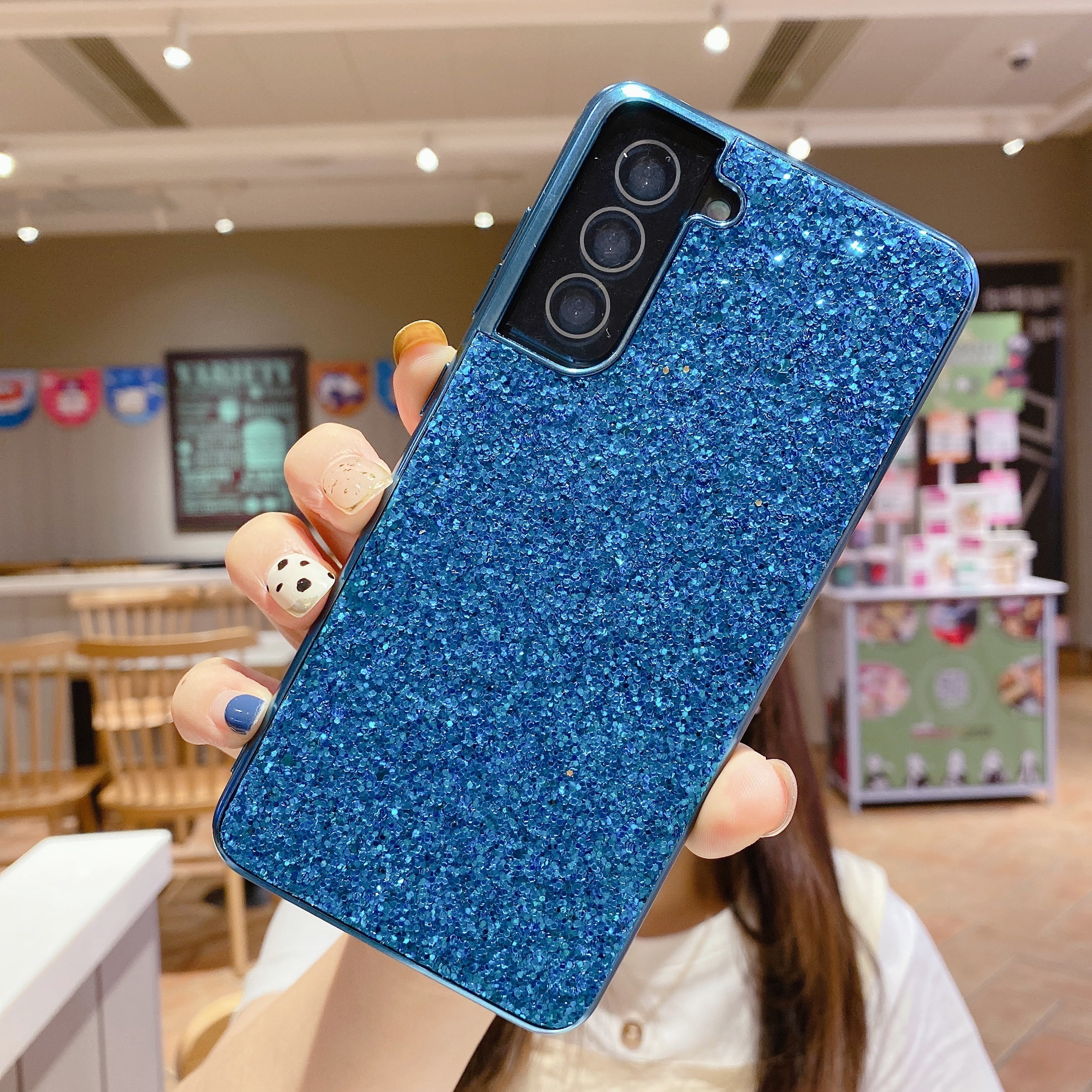  Lastma for Samsung Galaxy S22 Plus Case Cute with Wrist Strap  Kickstand Case 6.6 5G Glitter Bling Cartoon IMD Soft TPU Shockproof  Protective Phone Cases Cover for Girls and Women 