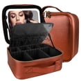 thumbnail image 1 of Bolsa de viaje para maquillaje, organizador de cosméticos MOMIRA, con espejo iluminado, 1 of 1