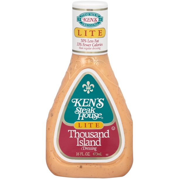 Ken's Steakhouse Lite Dressing, Thousand Island, 16 Fl Oz