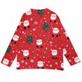 thumbnail image 4 of Chandails d'Hiver Grande Taille pour Femmes Automne Femmes Noël 3d Bouton Cerf Cardigan en Peluche Rouge Brique L, 4 of 7