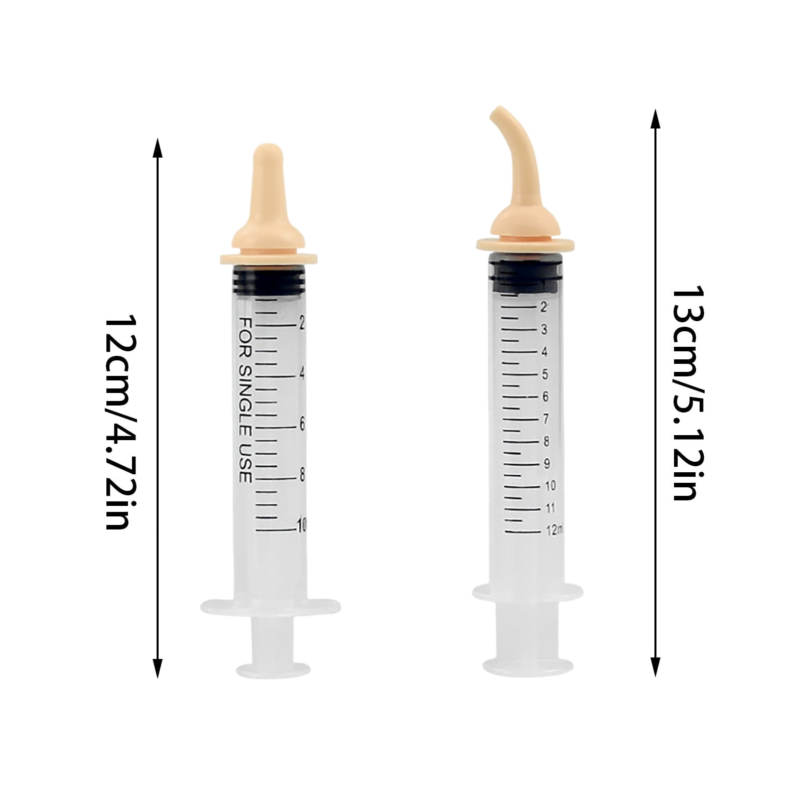 12ml Cat Pill Shooter with Nipple Opening Feeder - Pet Medication Dispenser Syringe for Liquid Food Water and Medicine - Essential Post Operative Care Tool for Kittens Cats at Home or Travel