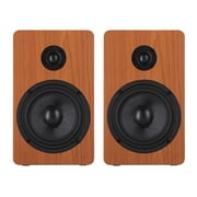 Pair Rockville RockShelf 54C Classic 5.25 Home Bookshelf Speakers w/29 Stands