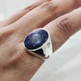 thumbnail image 4 of Lapis Lazuli Mans Ring, Natural Afghani Lapis Lazuli, Silver Jewelry, 925 Silver Ring, Birthday Gift, Heavy Mens Ring, Arabic Design, Ottoman Style Ring, Christmas, Turkey Mens Signet Ring, 4 of 5