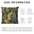 thumbnail image 5 of COMIO  Throw Pillow Cover Green Floral in Vintage Style Leaves and Herbs Botanical Boxwood Seeded Eucalyptus Fern Maidenhair Black Decorative Throw Pillow Cushion Case Pillowcase, 5 of 5