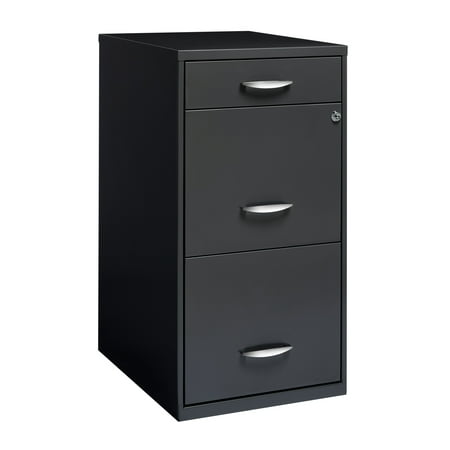 Space Solutions 3 Drawer File Cabinet With Pencil Drawer Charcoal