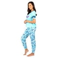 thumbnail image 2 of Disney Stitch Womens Pajama, 2 Piece Sleepwear Set, Aqua Stitch, Size: 3X, 2 of 5
