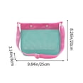 thumbnail image 3 of kladzum Beach Tote Bag, Double Buckle Beach Bag Mesh Toy Bag Children's Beach Bag Hollow Storage Bag, 3 of 5