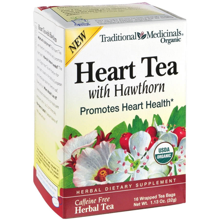 Traditional Medicinals Organic Heart Tea with Hawthorn Herbal Dietary