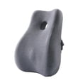 thumbnail image 3 of Milaget Lumbar Support Pillow Memory Foam Back Cushion for Car Seats Sofas Recliners grey, 3 of 9
