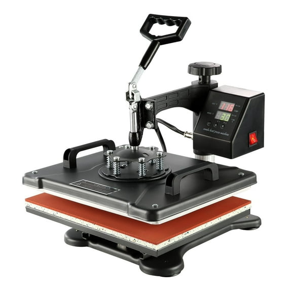8 in 1 Heat Press Machine 12x15" Digital Transfer for T-shirts, Mugs, Hats, Plates, Caps - Swing Away Design