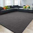 thumbnail image 2 of Alfombra Gifeas, grande, ultrasuave, moderna, 120 x 180 cm, gris oscuro, 2 of 9