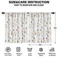 thumbnail image 2 of Blackout Kids Curtains,White Cartoon Leaf and Vine Pattern Childrens Insulated Curtains Set Of 2,Bedroom Essentials,Toddler Room Decor 42x54in(106x137cm), 2 of 5