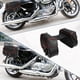 thumbnail image 2 of Alforjas de motocicleta Unique Bargains 1 Par Negro Marrón 44x13x36cm, 2 of 10