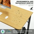 thumbnail image 6 of CONCETTA Computer Desk, 31 Inch with Storage Bag and Iron Hooks for Home, Office, Oak, 6 of 6