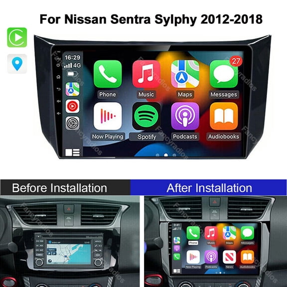 For Nissan Sentra Sylphy 2012-2018 Android 15 Car Stereo Radio GPS WIFI CarPlay
