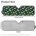thumbnail image 7 of Uorisanigo Windshield Sun Shade, Foldable Daisy Ladybug Shade Heat Shield for 2018-2024 Wrangler JL 1997-2006 Wrangler JT Front Window Windshield Cover Window Sun Visor Accessories, 7 of 7