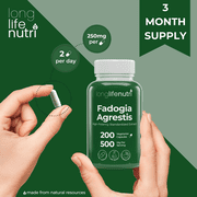 Fadogia Agrestis 500mg - 200 Vegetarian Capsules