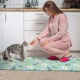 thumbnail image 3 of Pioneer Flower Floral Print Pattern Kitchen Rugs Sets Of 2, Anti Fatigue Non Slip Washable Floor Mats for Kitchen Sink Laundry, 17X30 Inch + 17X47 Inch, 3 of 6