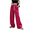 Rose Red, variant on Mengpipi Women’s Leopard Print Wide Leg Pants High Waist Drawstring Palazzo Trousers with Slant Pockets S-2XL