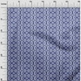 thumbnail image 3 of oneOoneCottonPoplinBlueFabricAsianBlockDressMaterialFabricPrintFabricByTheYard56InchWide, 3 of 4