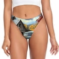 thumbnail image 1 of Balery Vintage Truck Farm Scene Tangas de Algodón para Mujer con Estampado – Ropa Interior Sexy, Transpirable, G-string-3X-Large, 1 of 6