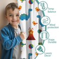 thumbnail image 3 of Blackout Kids Curtains,White Dinosaurs Volcanoes Birds Pattern Childrens Insulated Curtains Set Of 2,Bedroom Essentials,Toddler Room Decor 42"x63", 3 of 5