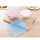 thumbnail image 4 of 2pcs Cartoon Bear Silicone Bowl Covers Stretch Food Saver Wraps Reusable Expandable Food Lids (Pink), 4 of 4