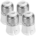 thumbnail image 1 of E27 to B22 Light Bulb Converter Socket Adapter Silver PBT and Metal for Home Use 4 Pieces, 1 of 4