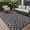 Black & Gray, variant on DEORAB Outdoor Rugs Waterproof Plastic Straw Mat 6'x9' Reversible for RV Patio Deck Beach Black & Brown