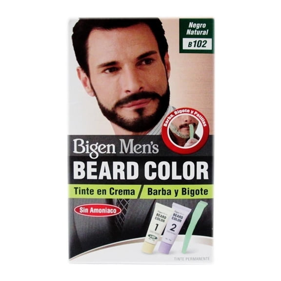 Tinte para cabello Bigen Men´s Beard Color negro natural B102