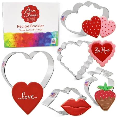 

Ann Clark Valentines Cookie Cutter Set 5-Piece Made in USA