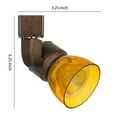 thumbnail image 5 of 10W Integrated LED Track Fixture with Polycarbonate Head, Bronze and Yellow- Saltoro Sherpi, 5 of 5