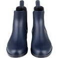 thumbnail image 2 of Litfun Women's Short Rain Boots Waterproof Anti Slip Rubber Ankle Chelsea Booties Rainboots for Women, Navy Blue, Size 10, 2 of 7