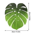 thumbnail image 6 of OFFIGAM Green Leaf Insulated Placemats Set of 6, EVA Material Tableware Mats for Dining Table, 6 of 10