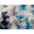 thumbnail image 5 of oneOone Cotton Cambric Medium Blue Fabric Watercolor Quilting Supplies Print Sewing Fabric By The Yard 56 Inch Wide, 5 of 6