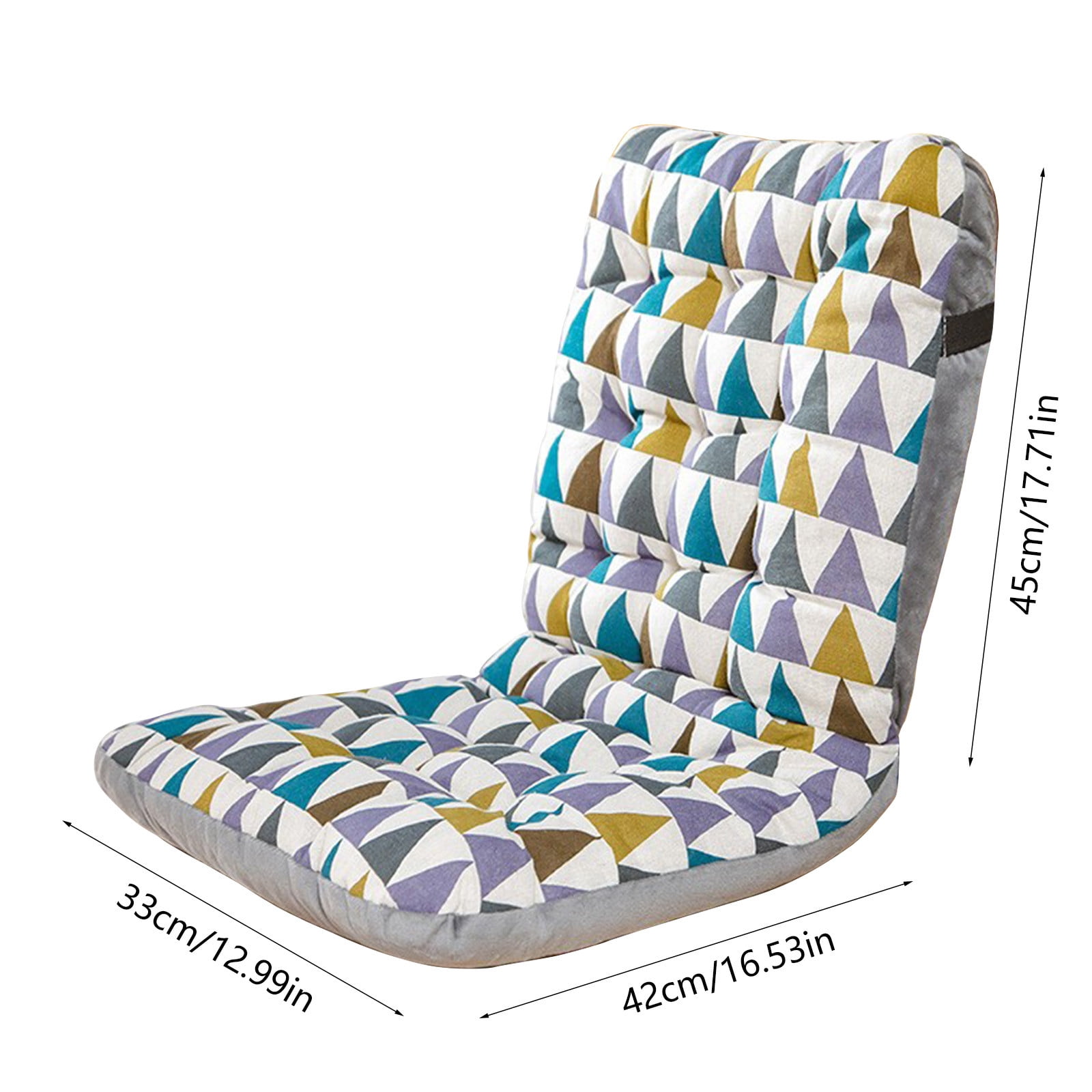 Yhmxh Rocking Chair Cushions Rocking Chair Pads for Wooden Rocking Chair Cushion, Patio Chair Cushion High Back Rocking Chair Cushion 13x18x16.5 inch, Outdoor Seat Back Chair Cushions (Multicolor)