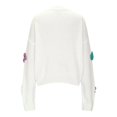 thumbnail image 5 of Women'S Ribbed Knit Cardigans Pretty Flowers Button Up Sweater Coat Long Sleeve Open Front Cropped Knitted Cardigan, 5 of 8
