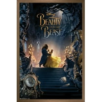 Disney Beauty And The Beast - Triptych 2 Wall Poster, 22.375" x 34", Framed