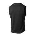 thumbnail image 4 of WTXUE Undershirts Sleeveless, Crew Neck Shirts for Men Spring Summer Pullover Undershirt Mesh Breathable Undershirt Solid | Athleisure for Men Black L, 4 of 4